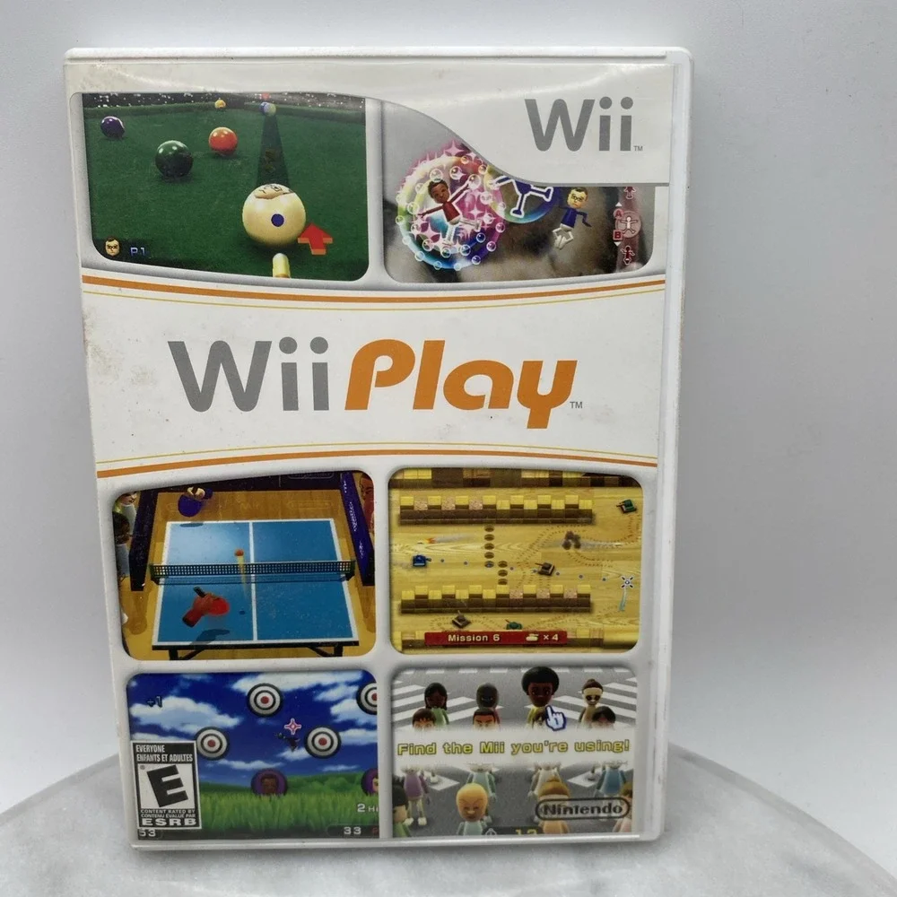 Wii Play Game (Nintendo Wii) Games Multi Sports Complete with Manual *UnTested